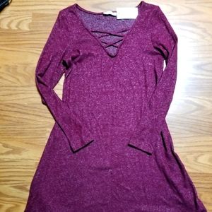 🏷$4 NWT Thin fleece sweater dress!